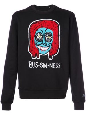 Haculla Bus-sin-ness sweatshirt - Black