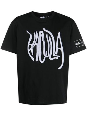 Haculla chenille logo patch T-shirt - Black