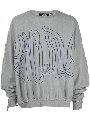 Haculla embroidered-logo sweatshirt - Black