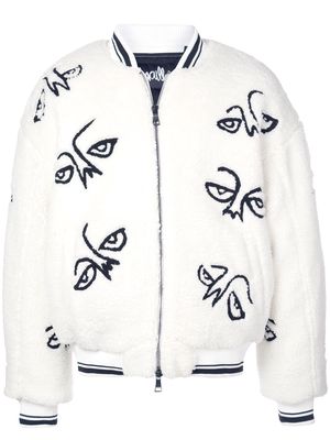 Haculla Facez bomber jacket - White