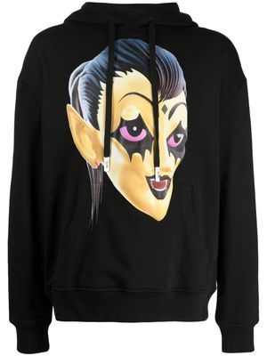 Haculla Golden Lady graphic-print hoodie - Black