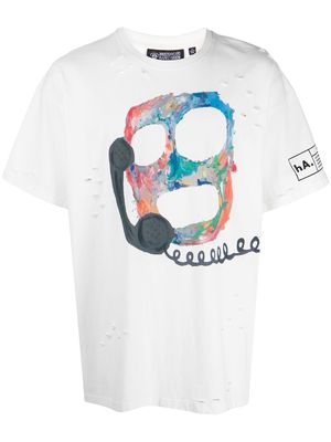 Haculla graphic-print cotton T-shirt - White