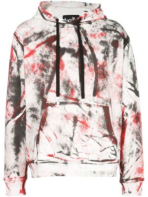 Haculla hand painted hoodie - Red