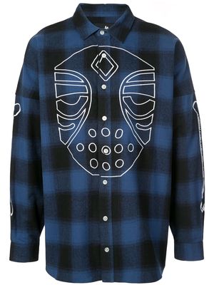 Haculla Masked plaid shirt - Blue