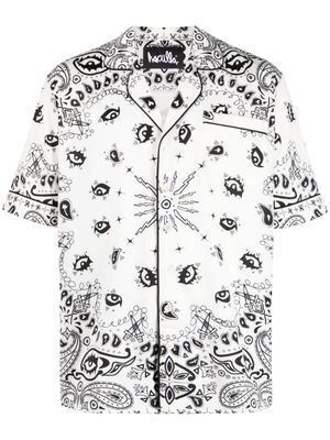 Haculla paisley-print button-up shirt - White