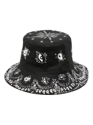 Haculla Paisley reversible bucket hat - Black