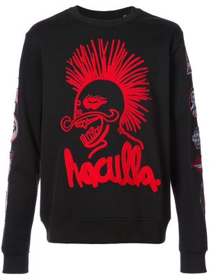 Haculla patch print sweatshirt - Black