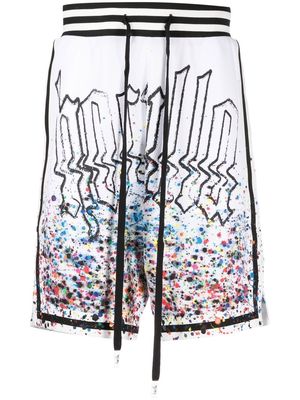 Haculla Smothered in Paint basketball-shorts - White