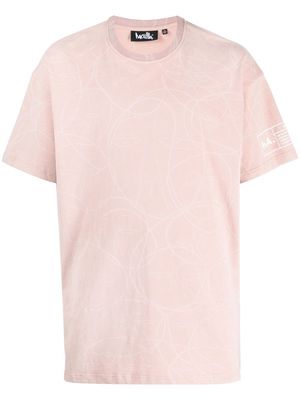 Haculla swirl-print T-shirt - Pink
