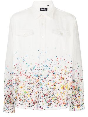 Haculla terry-cloth long-sleeved shirt - White