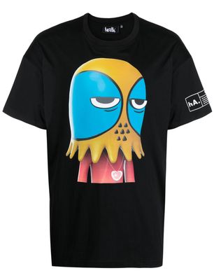 Haculla Unamused Hac Man graphic-print T-shirt - Black
