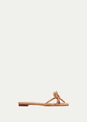 Hadley Leather Bow Sandals