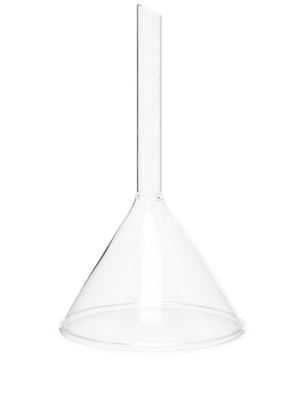 Haeckels transparent glass funnel - White