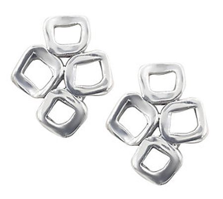 Hagit Sterling Abstract Stud Earrings