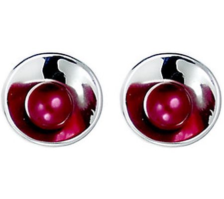 Hagit Sterling Cultured Pearl Earrings