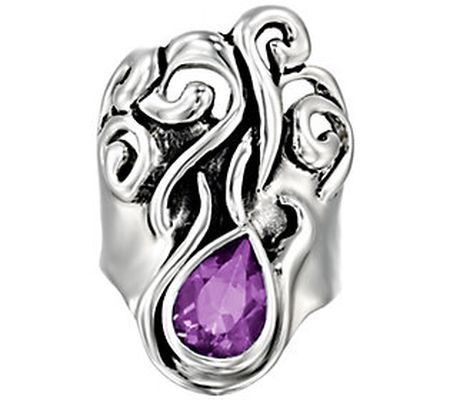 Hagit Sterling Gemstone Swirl Ring