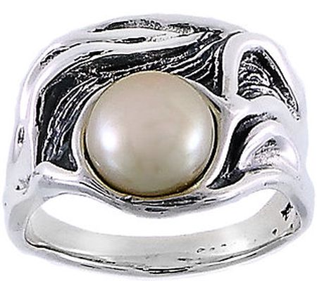 Hagit Sterling Silver Cultured Freshwater Pearl Ring