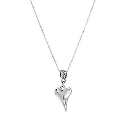 Hagit Sterling Silver Heart Pendant with Chain