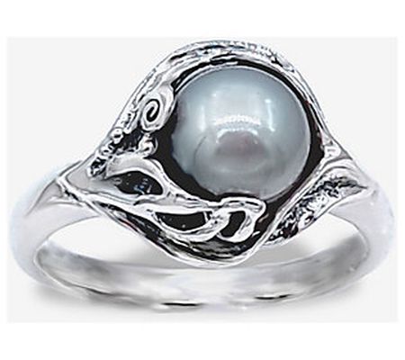 Hagit Sterling Silver Mermaid Cultured P earl Ring