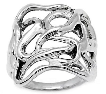 Hagit Sterling Silver Ribbon Ring