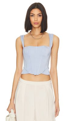 HAH Knock Out Top in Baby Blue