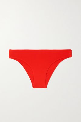 Haight - Basic Stretch-crepe Bikini Briefs - Red