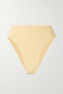 Haight - Stretch-crepe Bikini Briefs - Yellow