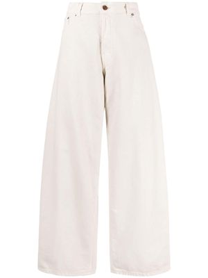 Haikure Bethany mid-rise wide-leg jeans - Neutrals