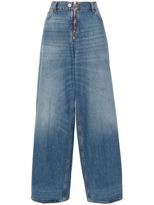 Haikure Bethany Zip wide-leg jeans - Blue