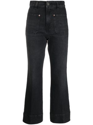 Haikure cropped flared jeans - Black