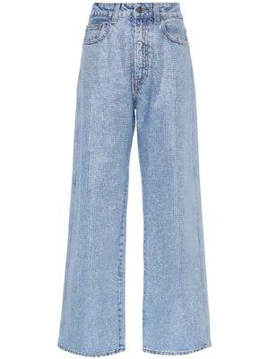 Haikure crystal-embellished straight-leg jeans - Blue