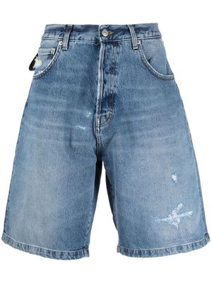 Haikure distressed denim shorts - Blue