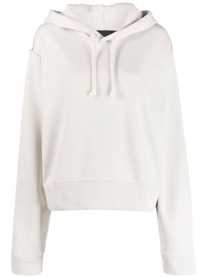 Haikure drawstring pullover hoodie - Neutrals