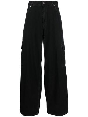 Haikure high-waisted wide-leg jeans - Black