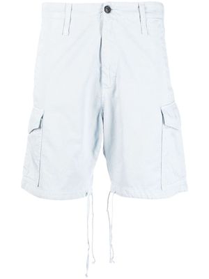 Haikure knee-length cotton bermuda shorts - Blue