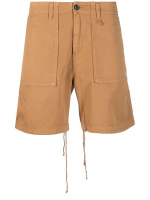 Haikure logo-patch bermuda shorts - Brown