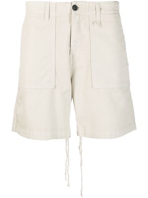 Haikure logo-patch bermuda shorts - Neutrals