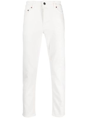 Haikure low-rise straight-leg trousers - White