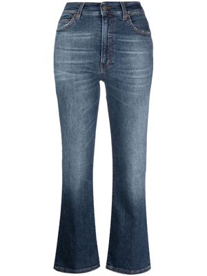 Haikure mid-rise cotton-lyocell cropped jeans - Blue