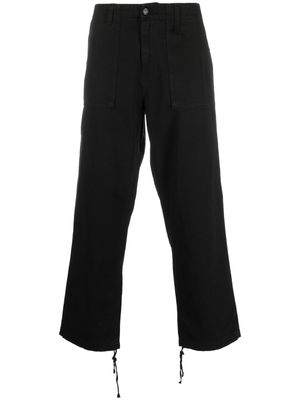 Haikure mid-rise straight-leg trousers - Black