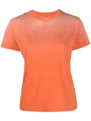 Haikure ombré-effect cotton T-shirt - Orange
