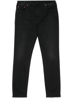 Haikure stone-wash tapered jeans - Black