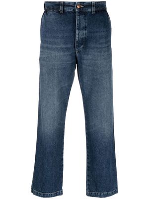 Haikure stonewashed cropped jeans - Blue