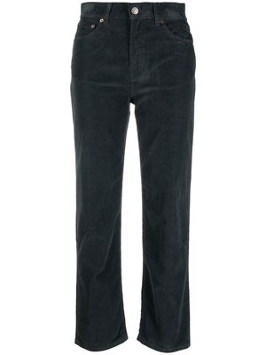 Haikure straight-leg corduroy trousers - Grey