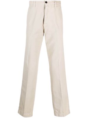 Haikure straight-leg cotton chino trousers - Neutrals