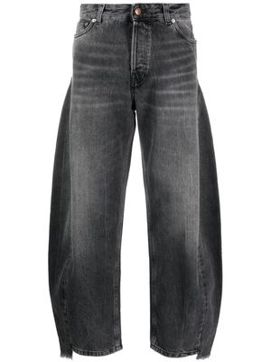Haikure straight-leg cotton jeans - Black