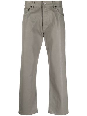 Haikure straight-leg cotton trousers - Grey