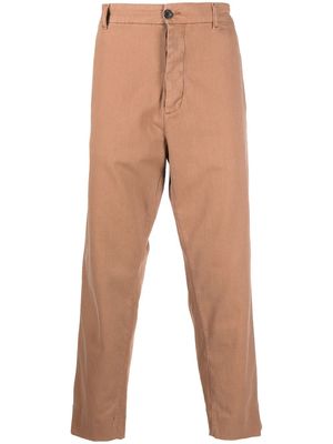Haikure straight-leg trousers - Brown