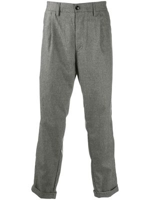 Haikure straight-leg virgin wool trousers - Grey