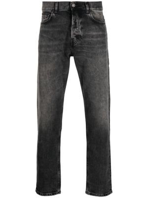 Haikure straight-leg washed jeans - Black